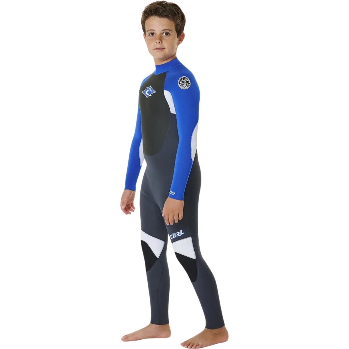 2026 Rip Curl Junior Omega 5/3mm Back Zip Wetsuit 13NBFS - Blue
